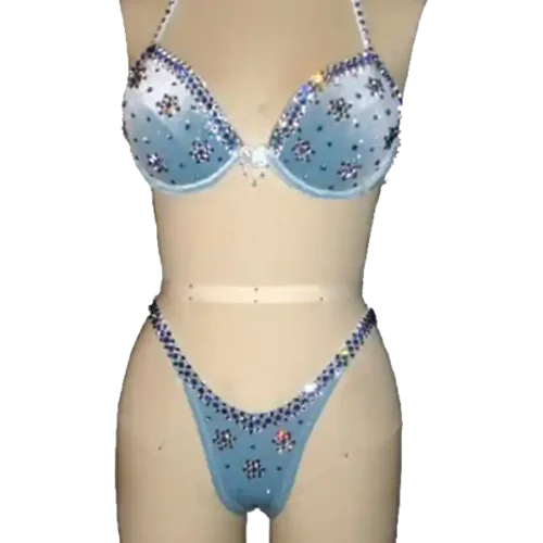 Underwire Posing Suit Style #5 Micro-Dot Foil